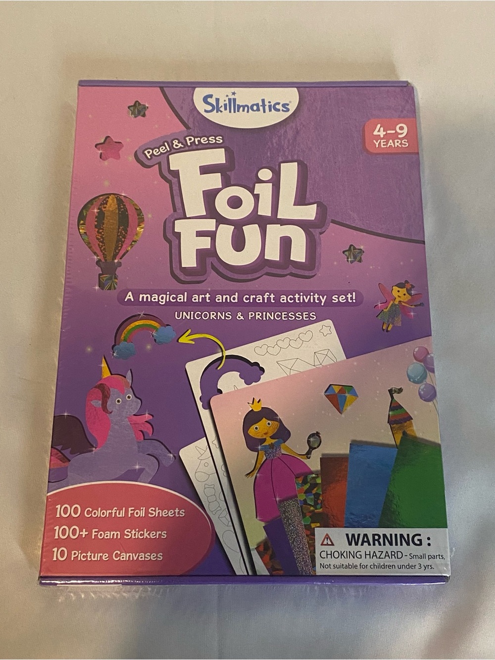 Foil Fun Unicorns & Princesses Craft Kit - Purple New In Box